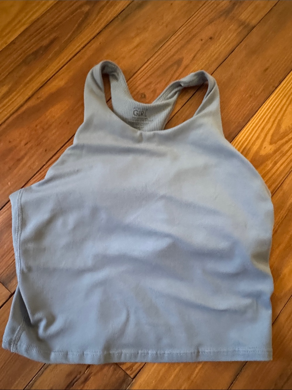 Athleta Light Blue Racerback Crop Tank for Girls